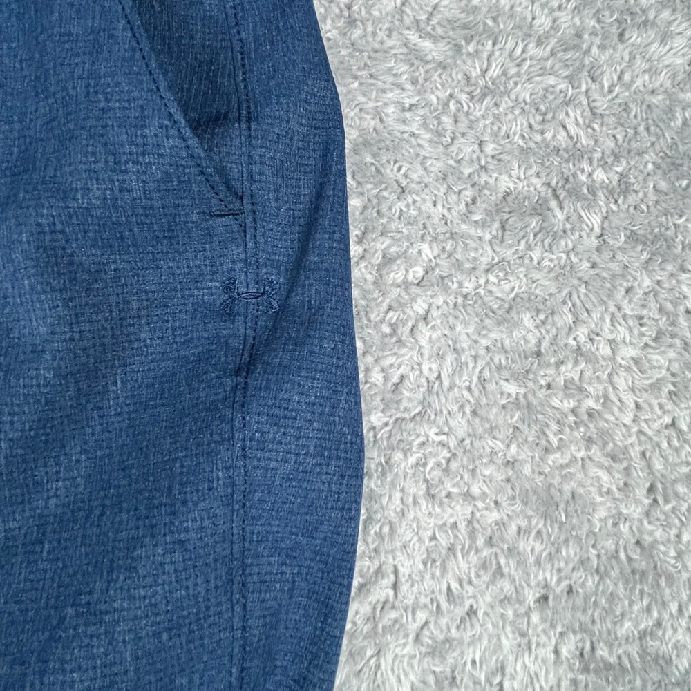 Under Armour Match Play Men Blue Loose Fit Golf Pants 32x30 Textured Performance - Picture 3 of 9